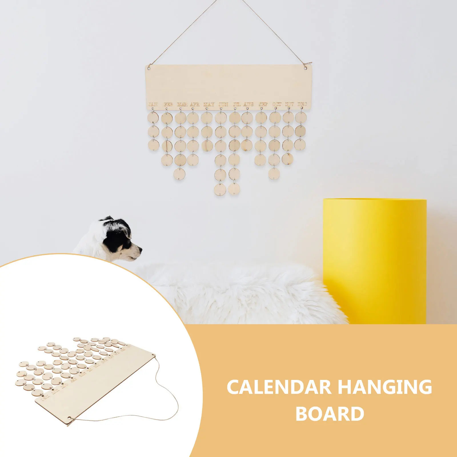 

Wooden Wall Calendar Countdown Boards Hanging Decorative Advent Calendars Smooth Safe DIY Assembly Fun Festive Home