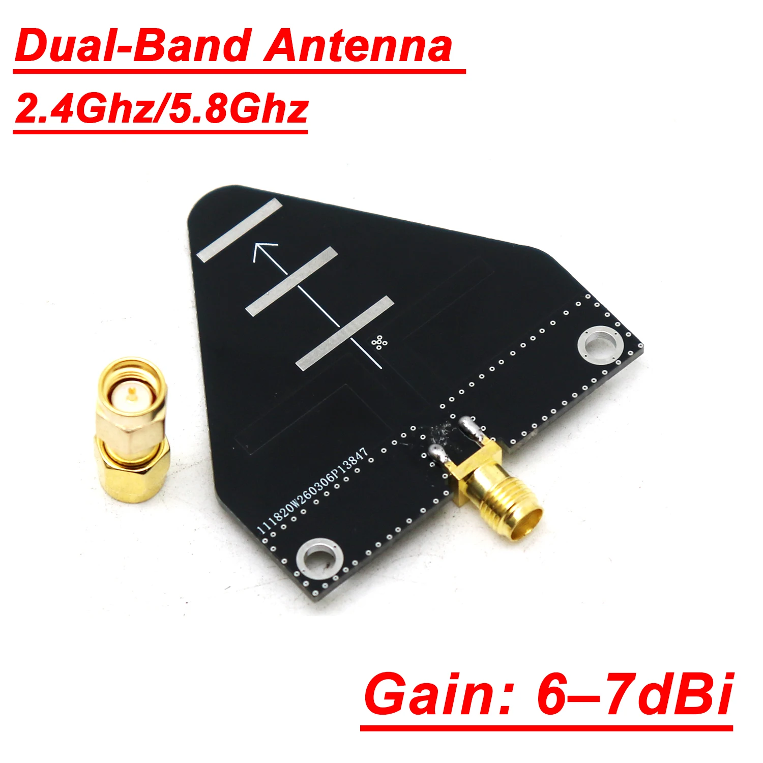 2.4G 5.8G 6-7dbi Directional Antenna SMA 2.4Ghz 5.8Ghz WIFI Drone Radar Image Transmission HAM Radio RF POWER Amplifier ANT