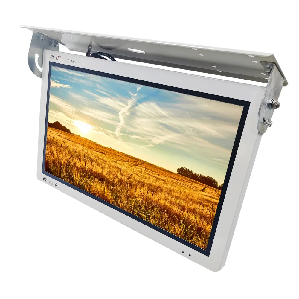 OSK QZ-1854 24V/12V 18.5 Inch Flip-down Car Android WIFI Bus Lcd Monitor  Digital Signage Roof Bus Tv Screen