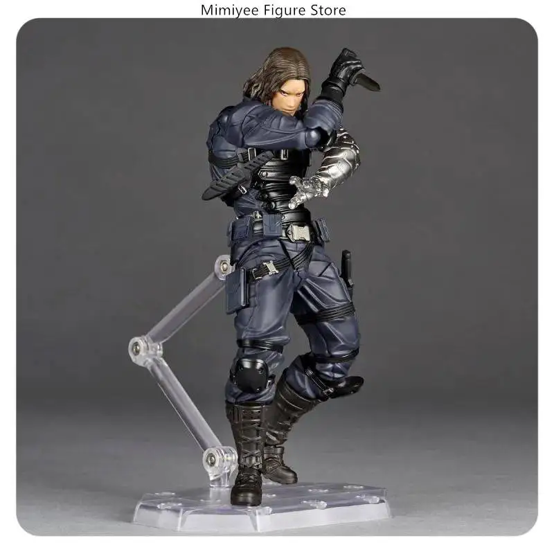 14cm Marvel Winter Soldier Articulated Mechanical Arm Warrior PVC Action Figure Statue Desktop Decoration Gift​