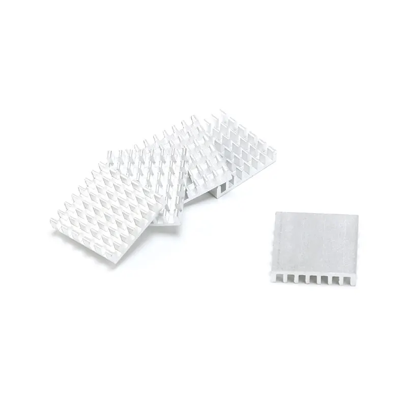 Disipador de calor de aluminio para amplificador de refrigeración, 25x25x5mm, 25x25x5mm, 5 unidades