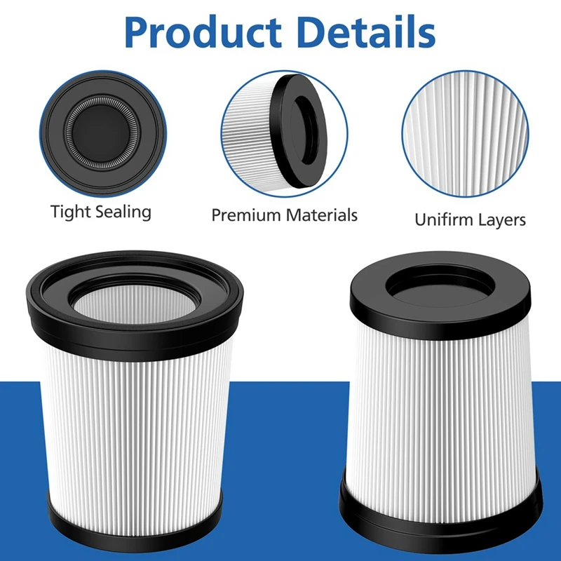 ตัวกรอง HEPA 6แพ็คใช้ได้กับ FSV001 fabuletta เครื่องดูดฝุ่นแบบแท่งไร้สาย A300 FSV101 G160 Girnoor และ G165 afoddon