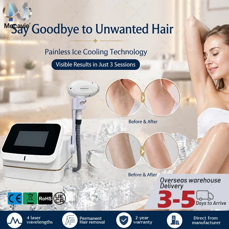 Mini Ice Platinum Epilator 808nm Diode Laser Hair Removal 4000w Depilator Machine Home Skin Rejuvenation Hair Removal Top Choice