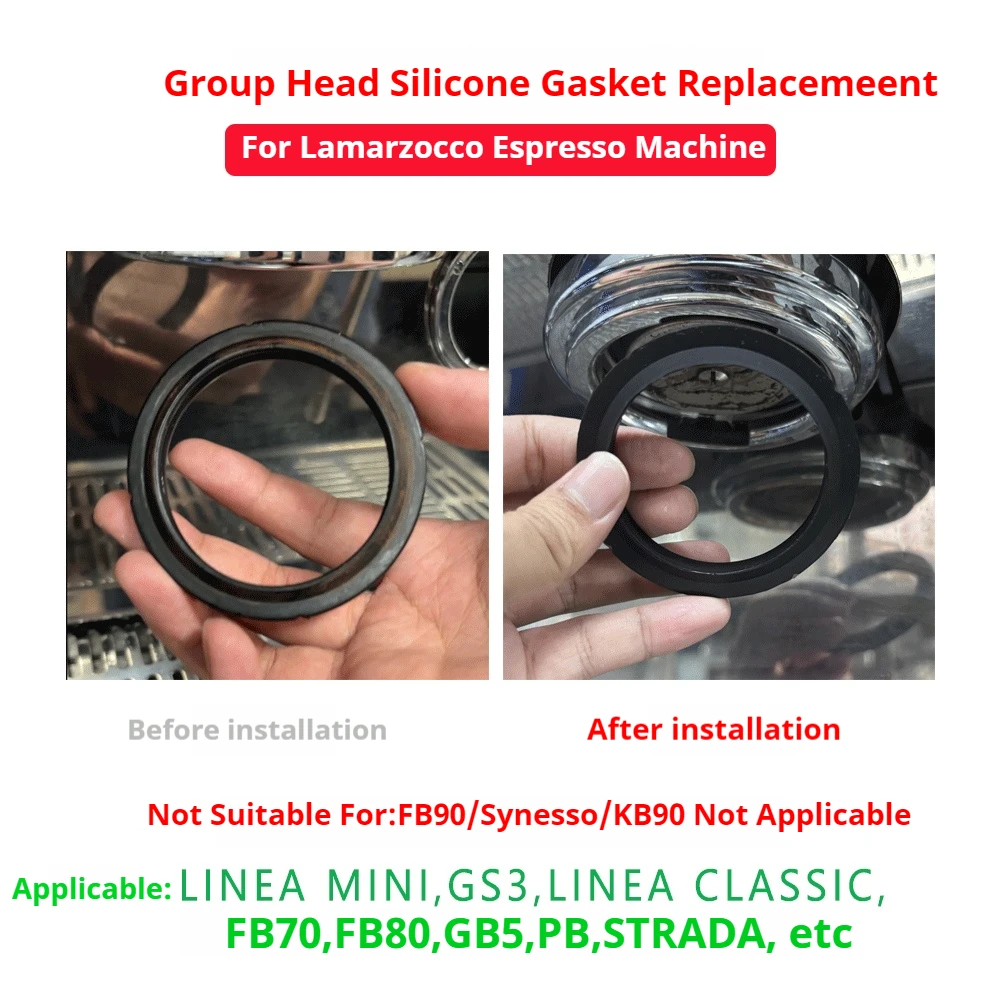 Group Head Silicone Gasket Replacement For Lamarzocco GS3/LINEA CLASSIC/FB70/FB80 Espresso Machine Silicone Steam Ring