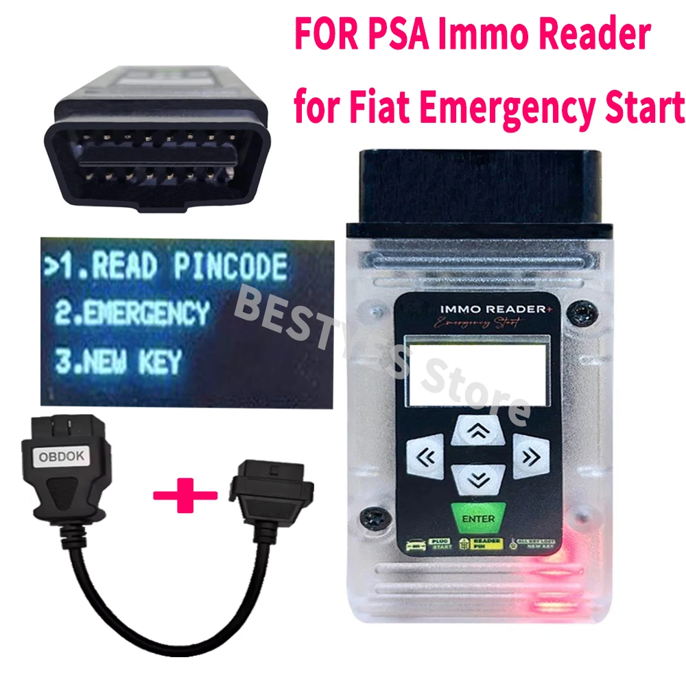 

for PSA IMMO READER EMERGENCY START Rea-ding PIN -code with Working Key for Peugeot for Fiat for BMW 3 IN 1