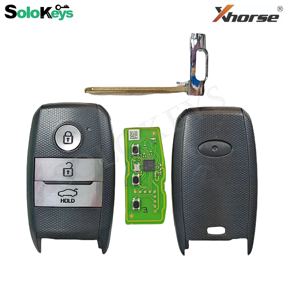 SOLOKEYS XZKA83EN VVDI Xhorse Special Key PCB Board Exclusively For Hyundai KIA Car Smart Remote Key 3 Buttons With Key Shell