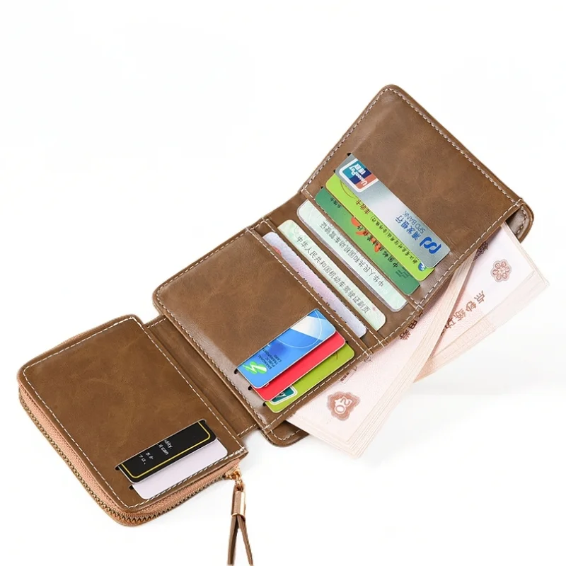 محفظة خفيفة الوزن وبسيطة محمولة وأنيقة ومتعددة البطاقات للرجال والنساء #3