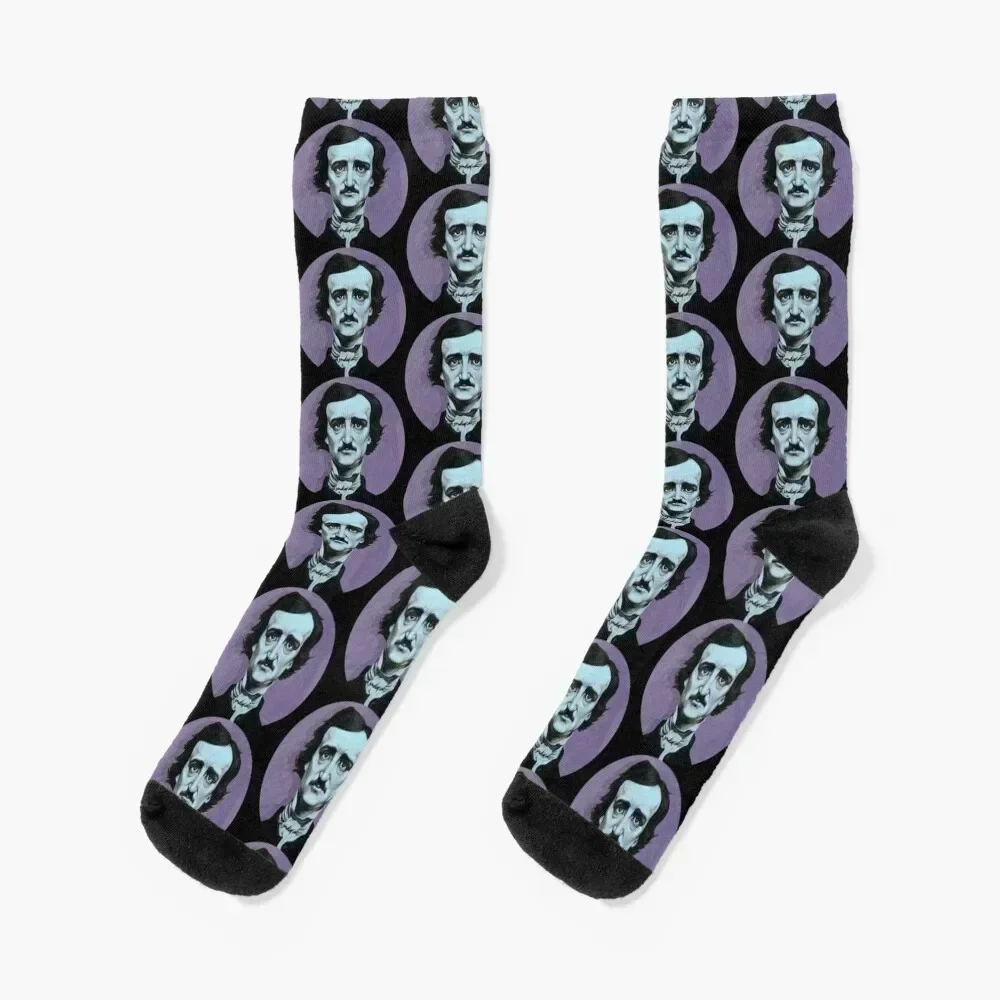 

Edgar Allan Poe Socks christmas gifts sports stockings retro ankle Men Socks Luxury Brand Women's