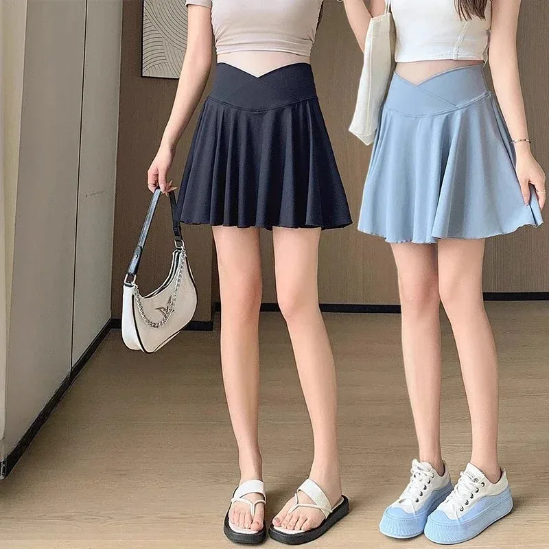 

Sports Skirt Women Summer Running Breathable High Waist Pleated Tennis Skirt