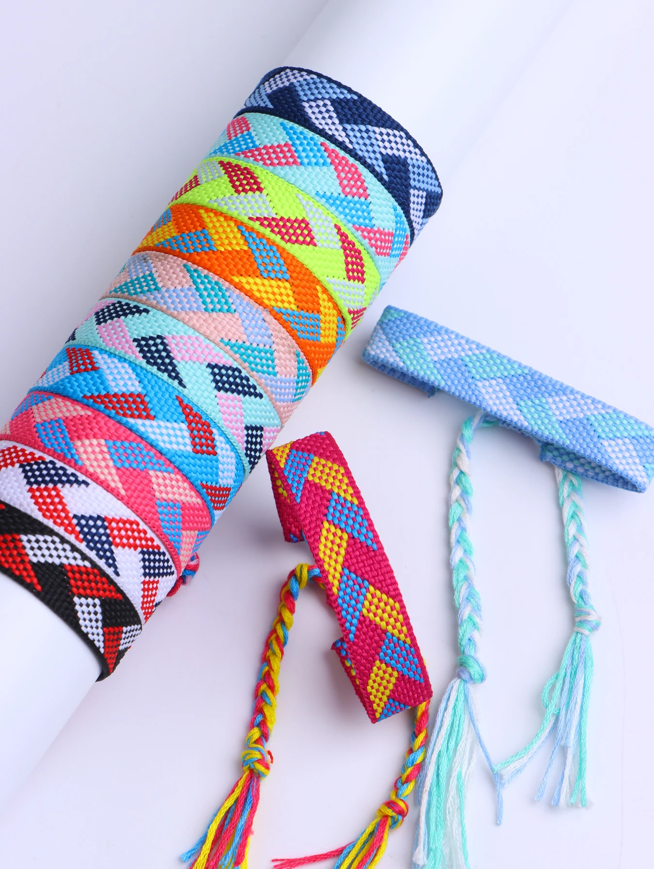 Pack De 10 Pulseras De La Amistad Tejidas A Mano – Ajustables, De Algodón Encerado, Multicolor, Para Hombre Y Mujer