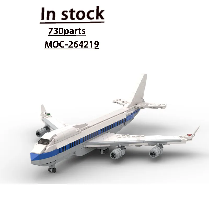 

MOC-264219 City Air Helicopter Passenger Plane Building Block Model 730 Pieces Creative Adult Birthday Christmas Toy Gift