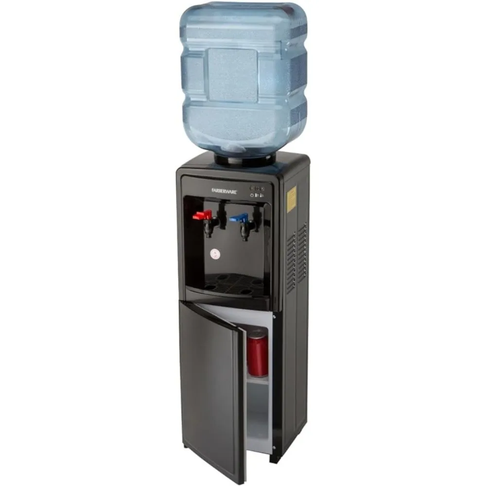 Farberware FW29919 Freestanding Hot and Cool Water Cooler Dispenser, Black