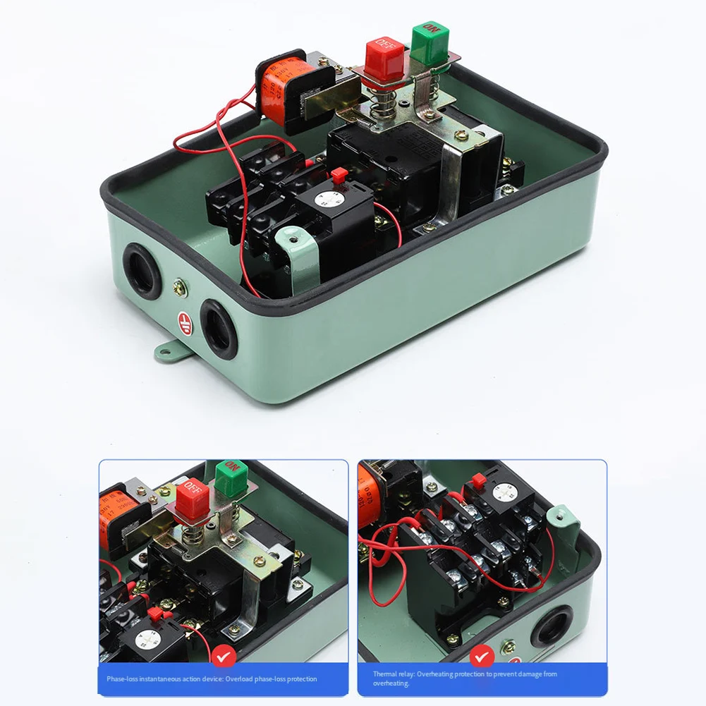 QZ610 10RF 20A 380V Motor Protection Starter with Thermal Overload Relay for 5.5KW 7.5KW Induction Motor Control
