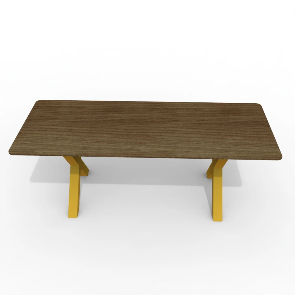 Modern Design Eco-Friendly Dining Table with Aluminum Tripod and Marble Slab for Home Furniture and Hotels Indoor/Outdoor Use