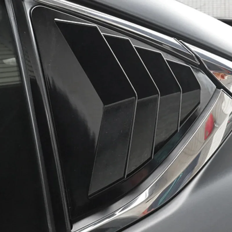 ABS Carbon Fiber Car Rear Side Window Rear Triangle Window Spoiler Louver Trim Car Accessories For Lexus IS300 13-19