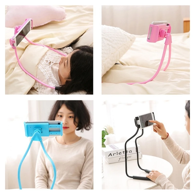 Soporte Flexible de cuello para teléfono móvil, accesorio ajustable para selfi, para escritorio, envío directo