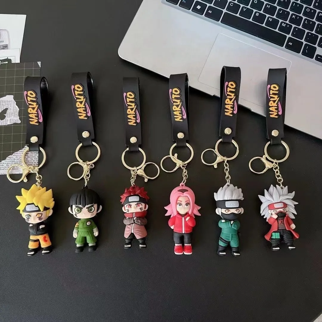 أنيمي ناروتو شخصيات المفاتيح نماذج اللعب حقيبة أنيقة قلادة الإبداعية الإنترنت المشاهير سيارة سلسلة مفتاح قلادة هدية