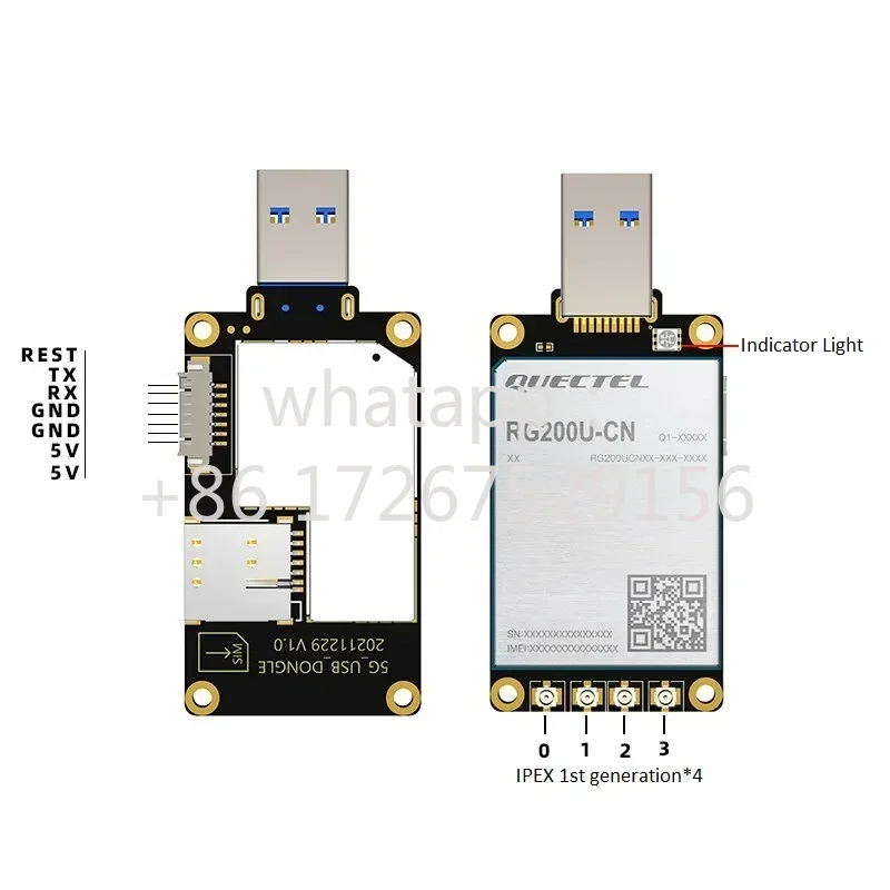 5G USB Modem Quectel RG200U 5G Dongle With Sim Slot