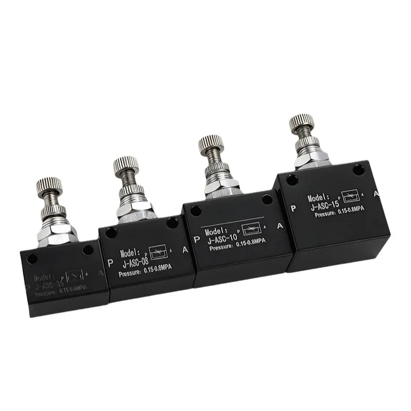 ASC-06/08/10/15/25/32 RE-02 03 04 Pneumatic Speed Regulating Valve One-way throttle valve flow control valve Pneumatic Parts