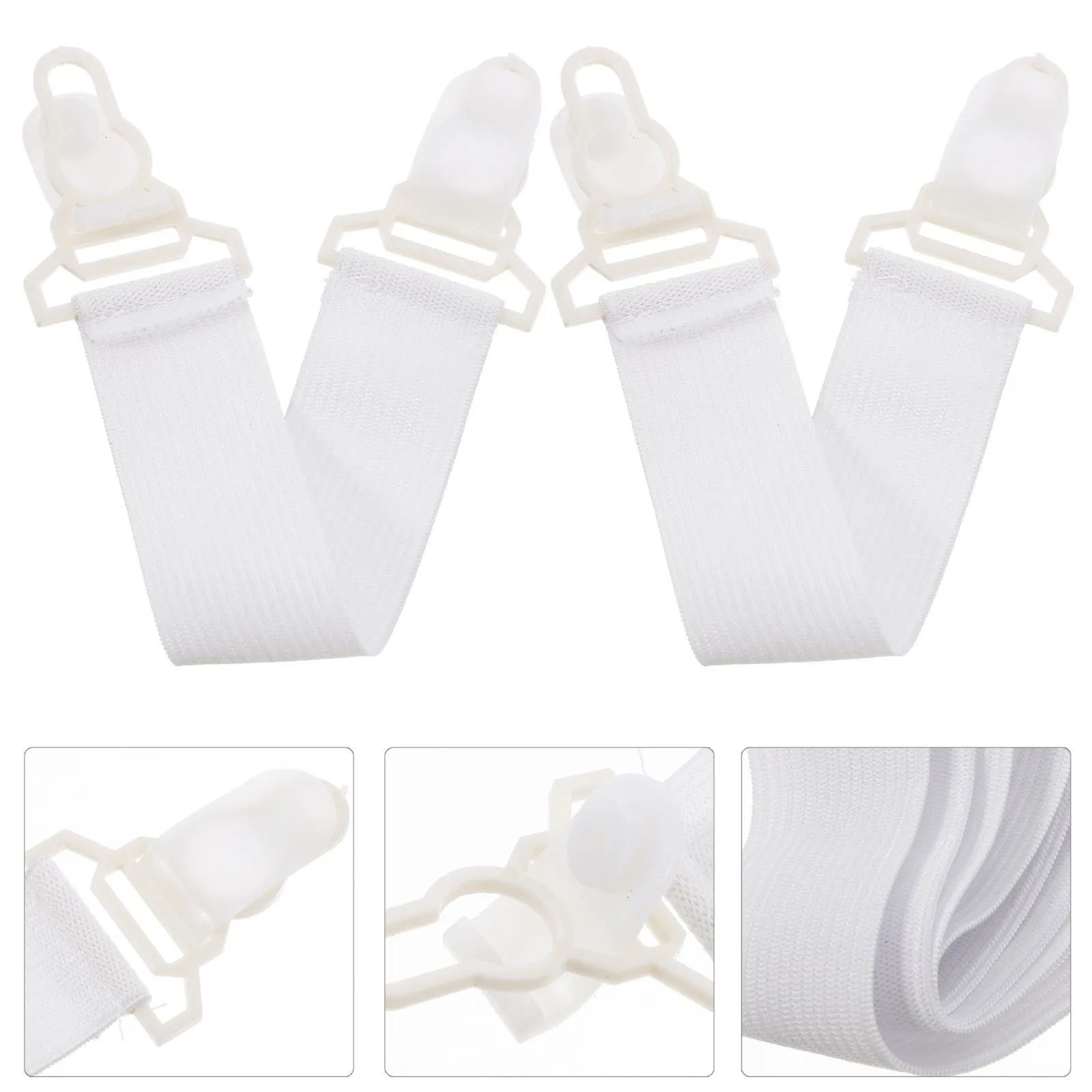

16Pcs Bed Sheet Straps Elastic Adjustable Holders Heavy Duty Clips for Mattress Toppers Sheet Corner Holders Sheets Straps