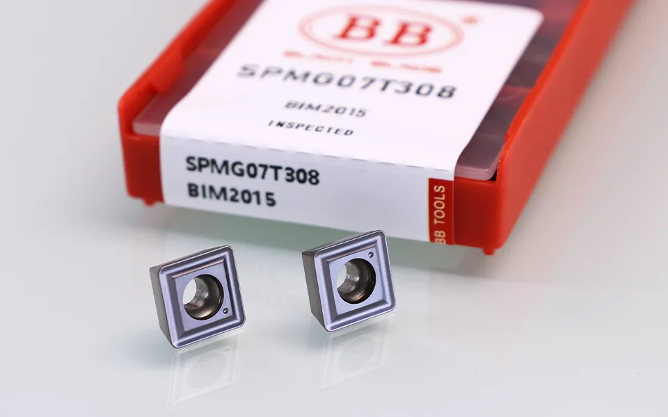 BB SPMG Hartmetalleinsatz für schnelles U-Bohrer-Wendeschneidgerät SPMG 050204 SPMG 060204 SPMG07T308 SPMG 090408 SPMG 110408 Aluminiumstahl – Detail 1