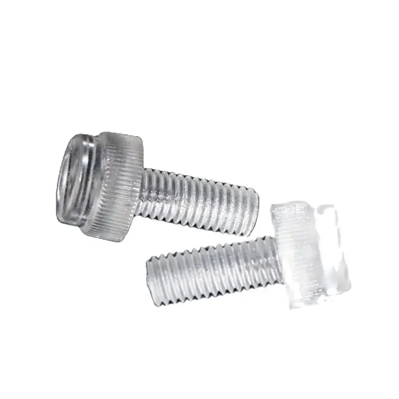 1000PCS M4 Transparent Acrylic PC Thumb Screw Anti Rusted Clear Computer Polycarbonate Knurl Hand Screw Length 6/8/10/12/16/20