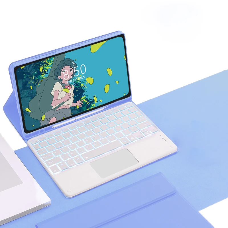 

Чехол с сенсорной клавиатурой для iPad Air 11 дюймов M3 M2 Клавиатура с магнитной подсветкой Funda для iPad Air 4 5 Чехол 4-го 5-го поколения