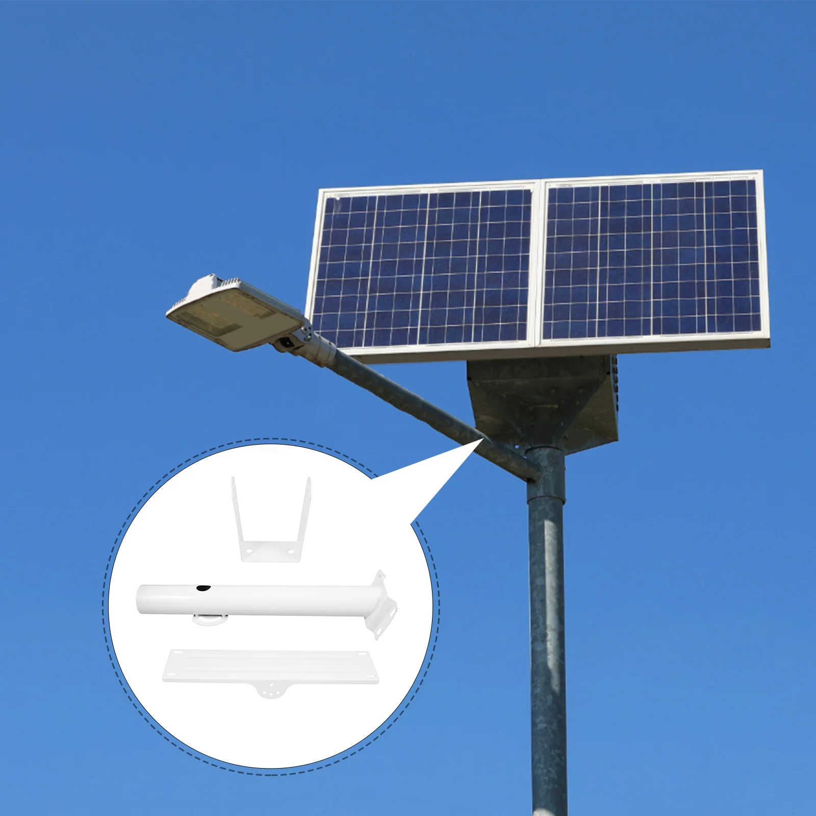 Solar Bracket Lantern Outdoor Light Pole Lamp Post Dock Hardware Brackets Lights