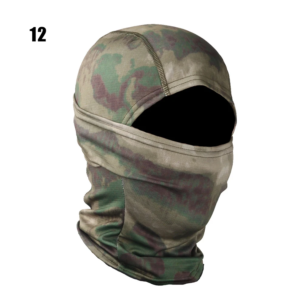 Camouflage Balaclava Full Face Scarf Ski Cycling Full Face Mask Cover Neck Head Warmer Sports Cap Helmet Liner