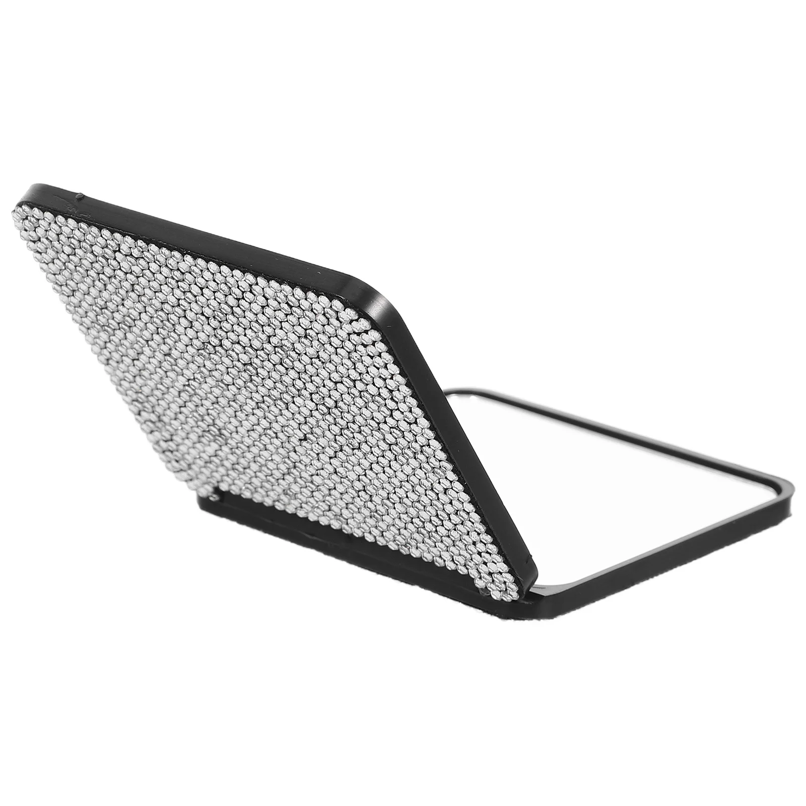 

Mini Bling Handheld Makeup Mirror Foldable Portable Compact Pocket Mirror for Women Travel Office Purse Rhinestone Decoration