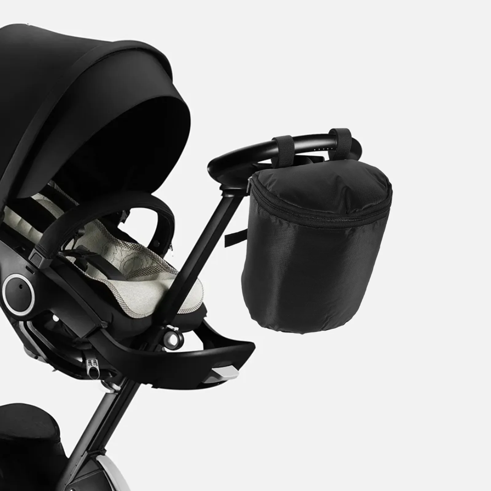 

Baby Stroller Organizer Bag Lightweight Large Capacity Easy Install for Diapers Bottles Wipes Multifunctional Storage