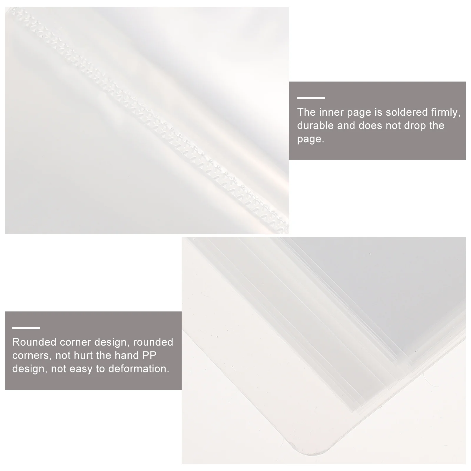 

1pc Plug-In Pocket Album Business Holder Book Portable Organizer For Name Cards Notes Receipts Tickets Smooth Corner Design