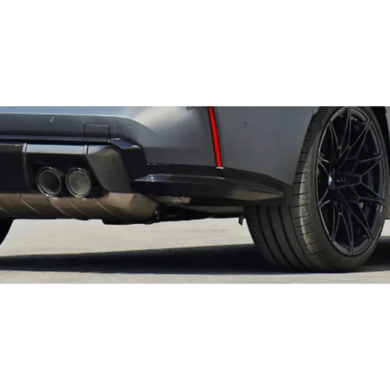 

High quality OEM Dry Carbon Fiber Rear Diffuser Corners For G82 G83 M4 2021+ Rear Bumper Lip Wrap