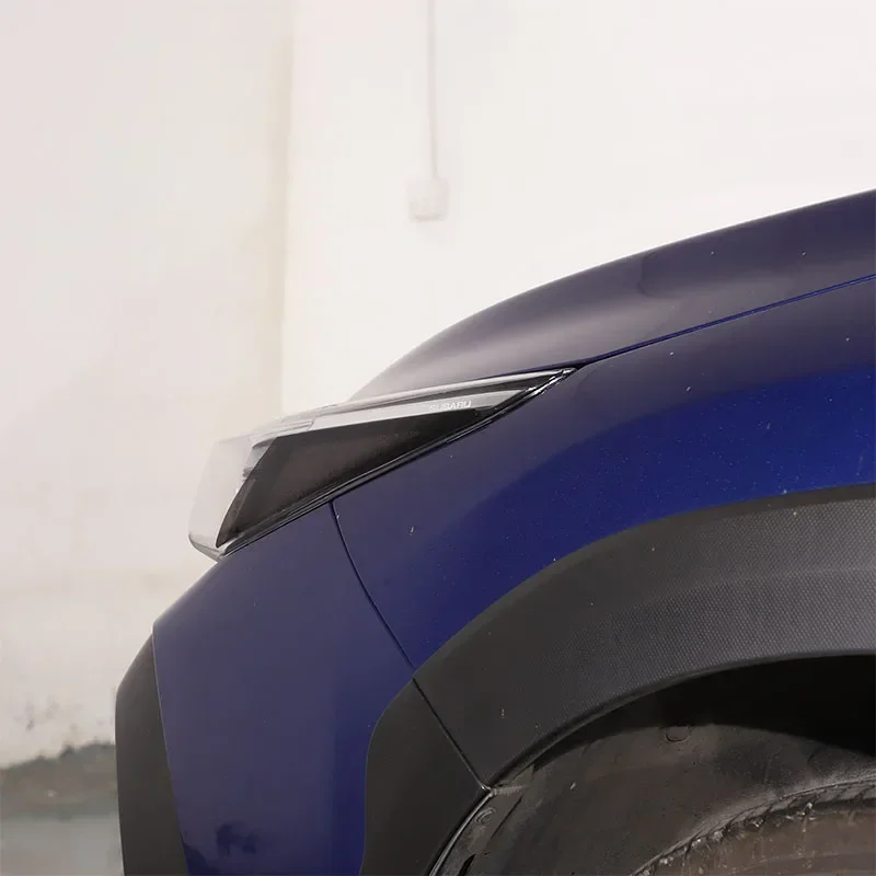 

Suetlcoity For Subaru Crosstrek 2024-2025 PVC Black Front Headlight Side Turn Signal Protect Stickers Trim Car Accessories