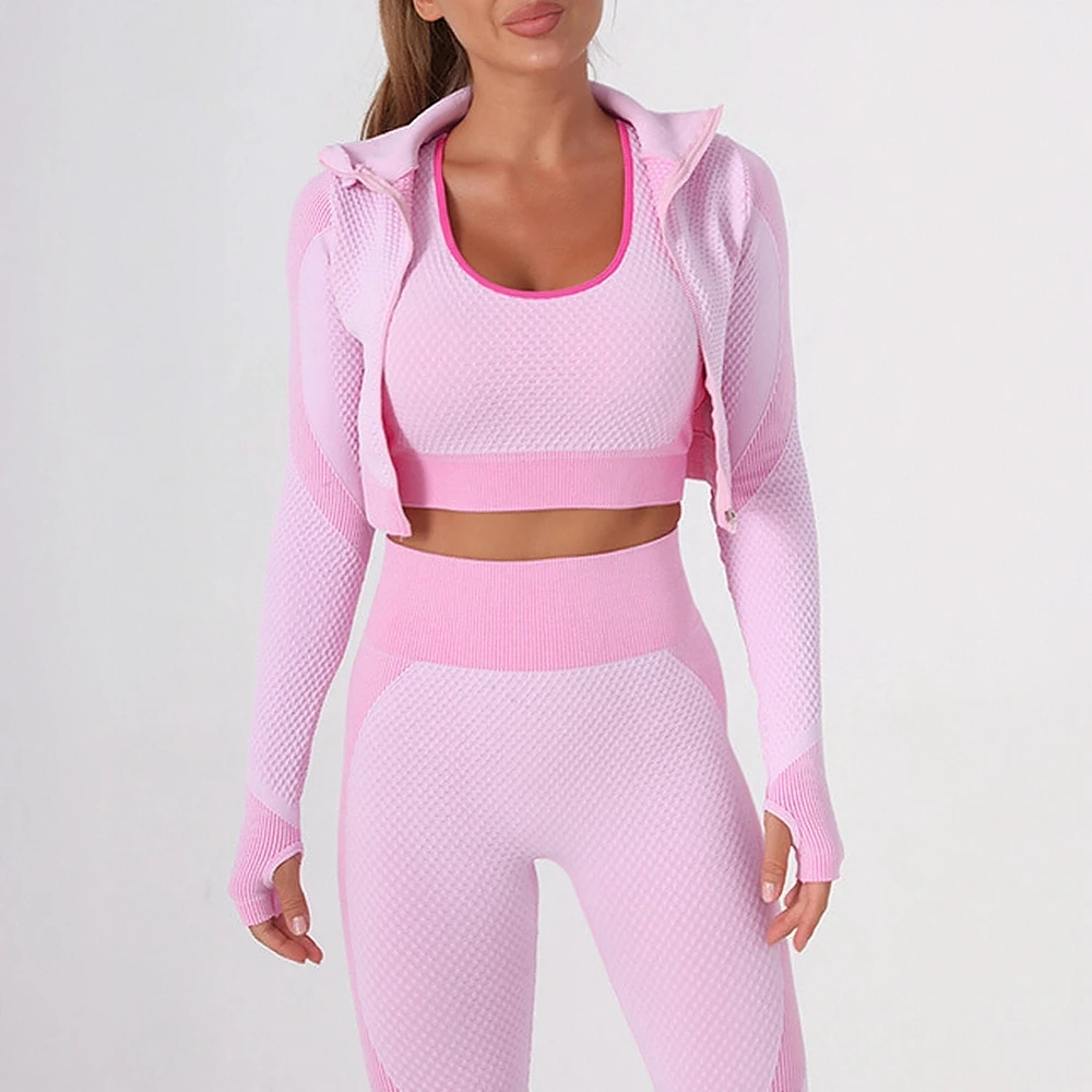 Modieuze cropset met lange mouwen, effen kleur, hoge taille, ritssluiting, volledige lengte, ronde hals, dagelijkse outfit