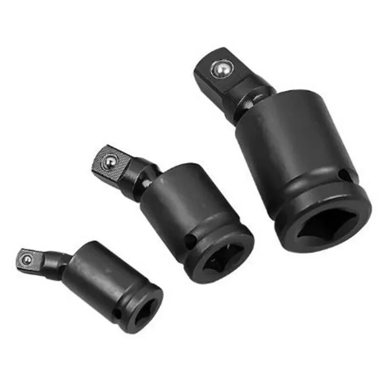 Joint d'articulation pivotante à 360 degrés, Impact d'air 1/2 3/8 1/4 pouces, adaptateur de douille rétractable oscillant pour outil de clé pneumatique