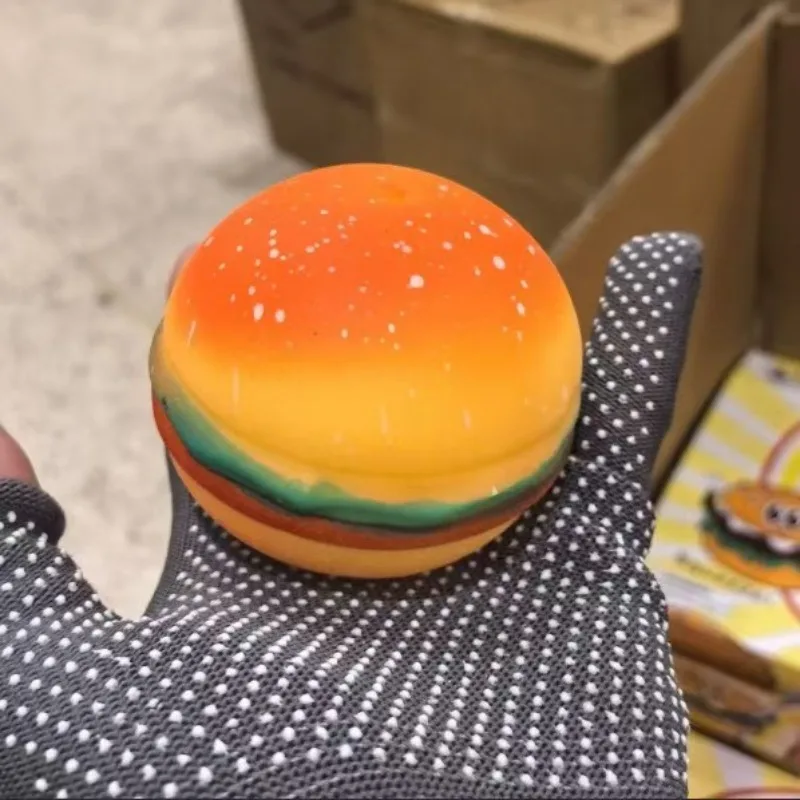 Burger Slow Rebound Squishy Spielzeug Super Weich Angenehmes Handgefühl Lebensmittelform Stressabbau Quetschspielzeug Angstabbau Fidget-Spielzeug – Detail 2
