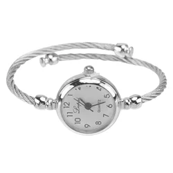 Relojes de pulsera de negocios a la moda para mujer, pulsera de lujo, reloj de cuarzo para vestido (blanco), reloj de cuarzo para mujer