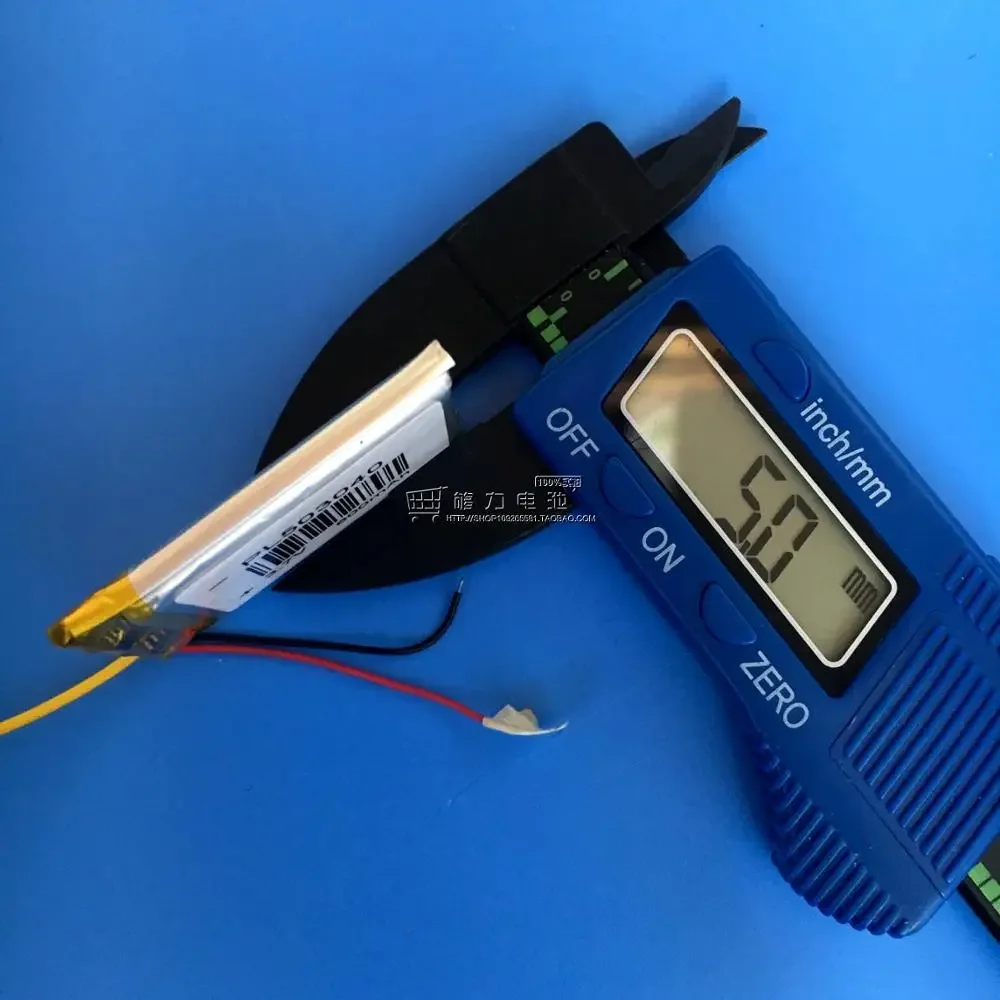 Nuovo litio polimerico da 3,7 V 503040   Pacchetto altoparlante scheda wireless navigatore a tre fili da 600 mAh Cella ricaricabile agli ioni di litio