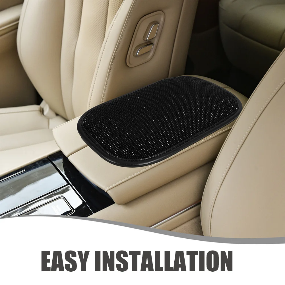 

Interior Armrest Box Protective Pad Car Covers for Cushion Protection Protector Black