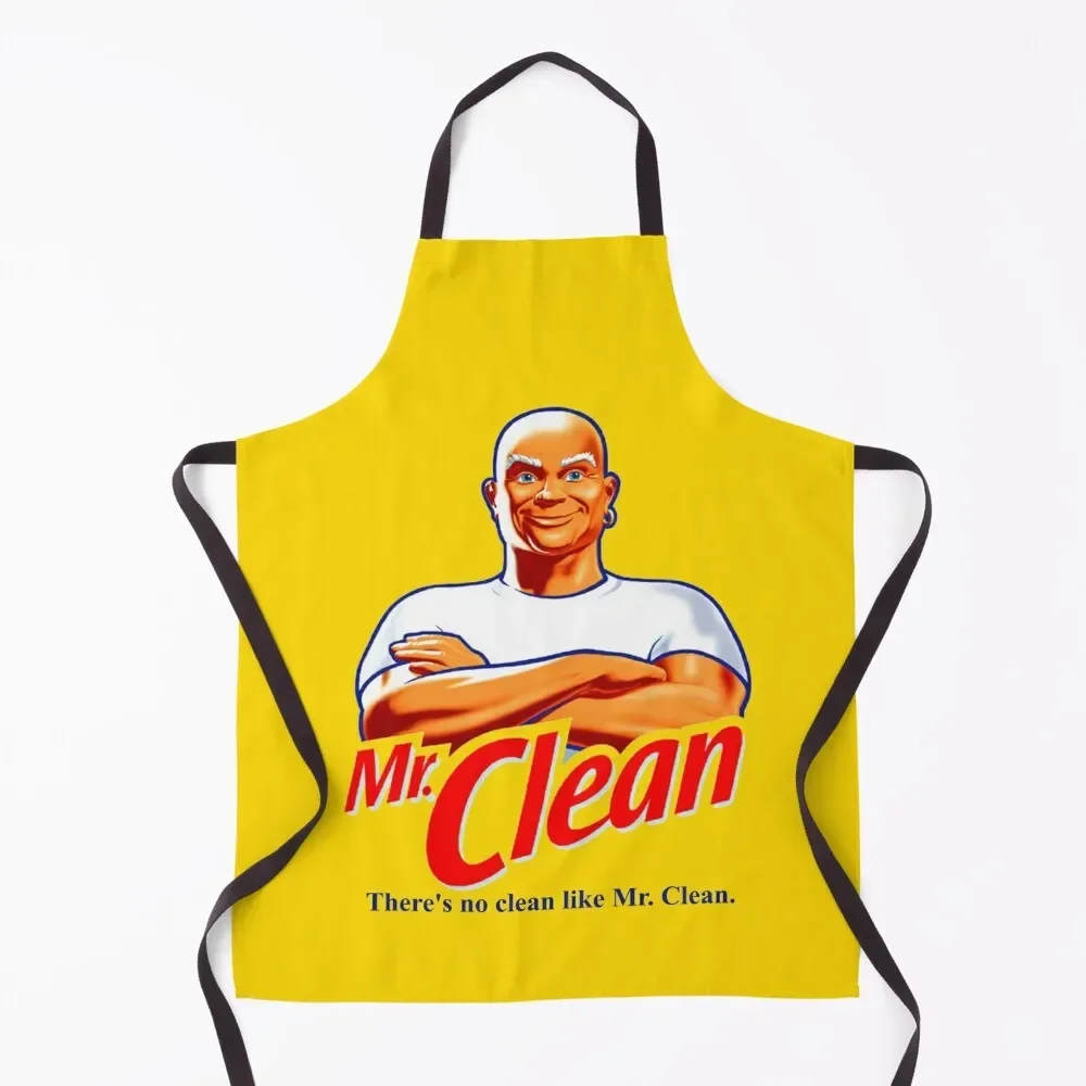 

There's No Clean Like Mr. Clean Apron Kitchen Special Accessories Kitchen And Home Items barber uniform Apron