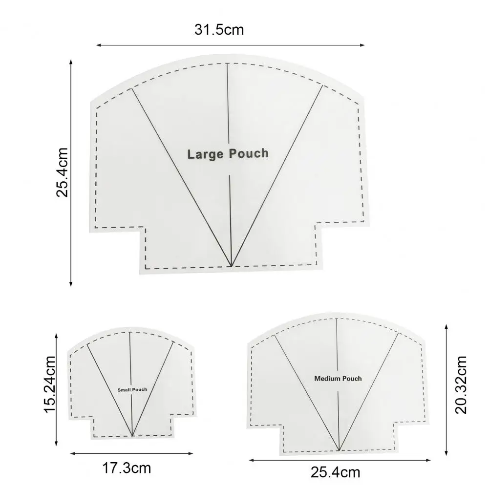 6/8/10 Cal patchworkowa linijka anty-zdeformowane jasne linie wielokrotnego użytku dokładna skala DIY przegrzebki saszetka na zamek szablon zestaw