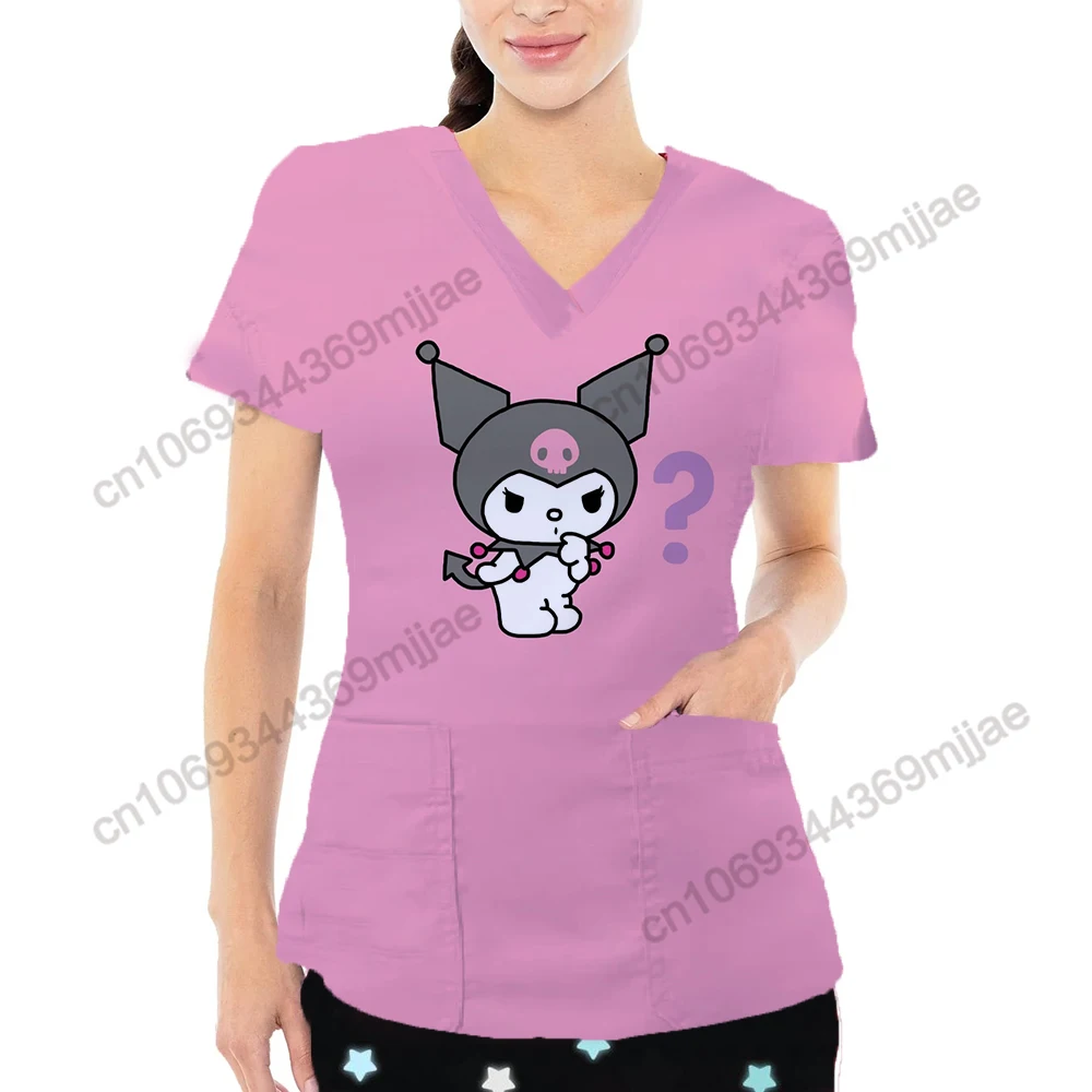 

Disney T Shirt Y2k Tops for Women 2023 Nurse Uniform V-neck Pocket Graphic T Shirts Womens Clothing Women's T-shirt Y2k Top Yk2