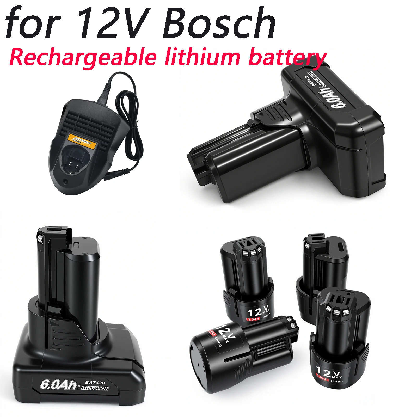 

Для Bosch BAT420 аккумулятор 12 В 6000 мАч аккумуляторная батарея BAT412A BAT413A D-70745Gop 2607336013 2607336014 Замена батареи для инструмента
