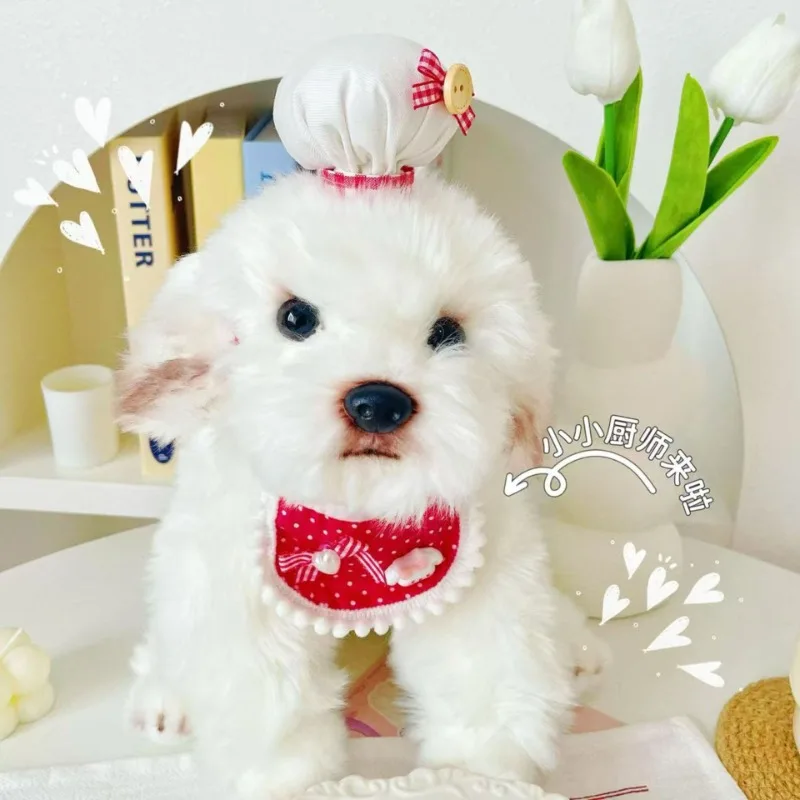 

Cute Chef Hat Pet Head Cover Adjustable Pet Hat Dog Photo Decoration Cat Universal Pet Supplies Dog Accessories for Small Dogs