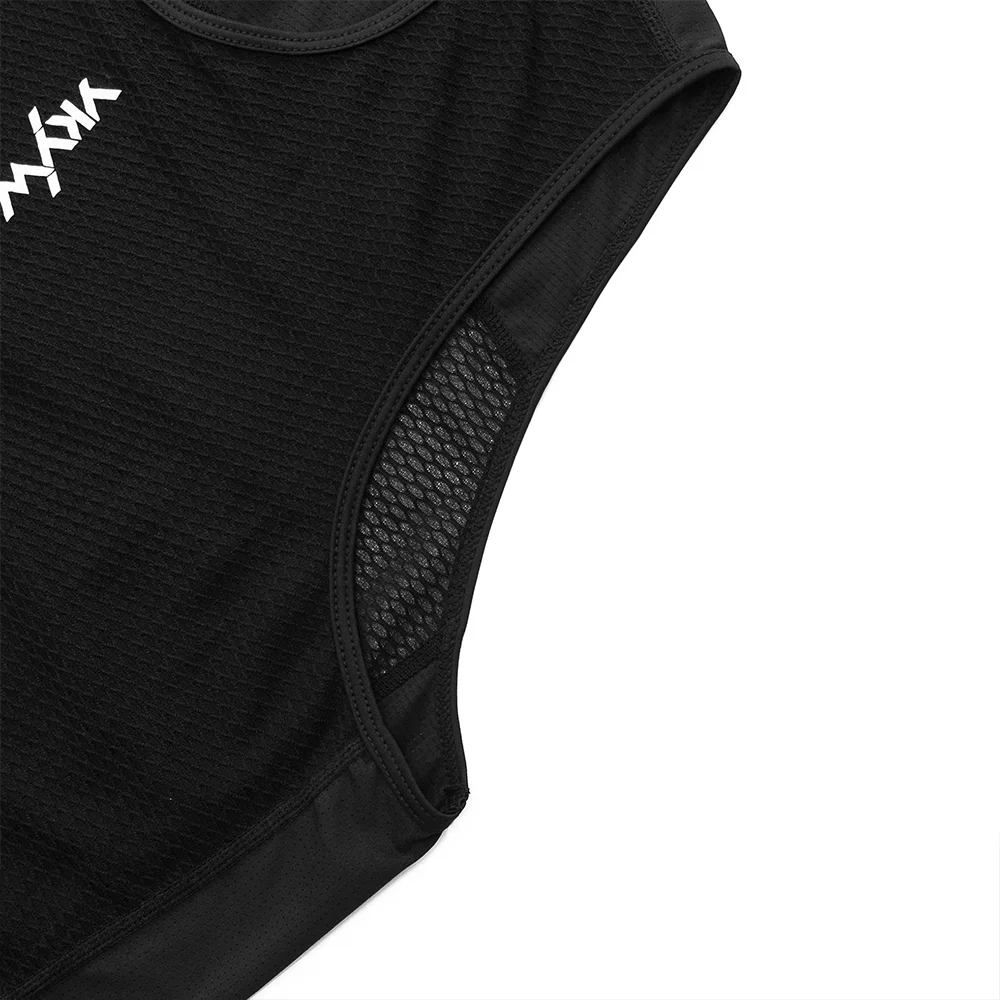 YKYW Men Women Base Layer Sleeveless Cycling Vest Black White Cycling Pro Clothing Bicycle Sports Road Bike Underwear Breathable