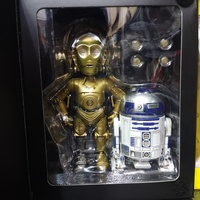 Herocross Star Toys Hybrid Metal Figuration  R2d2 And C3po Action Figure Children Collection Desktop Ornament Model Gift