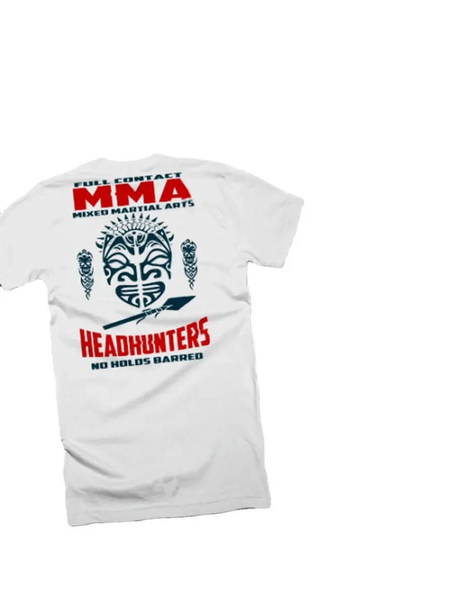 Brazilian Jiu Jitsu T-Shirt Thai Boxing 2 Sided Print MMA kickbox Fight Club