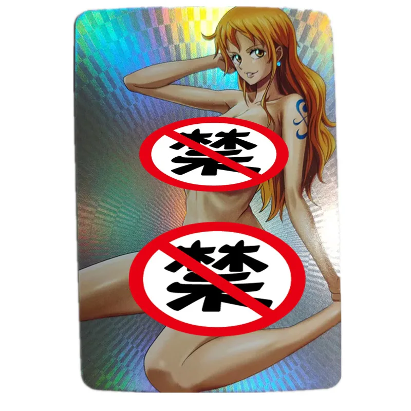 1Pcs/set Anime One Piece Nami Hancock Zoro Yamato Sexy Nude Card Diy Classic Game Comic Gift Toy Collection Card