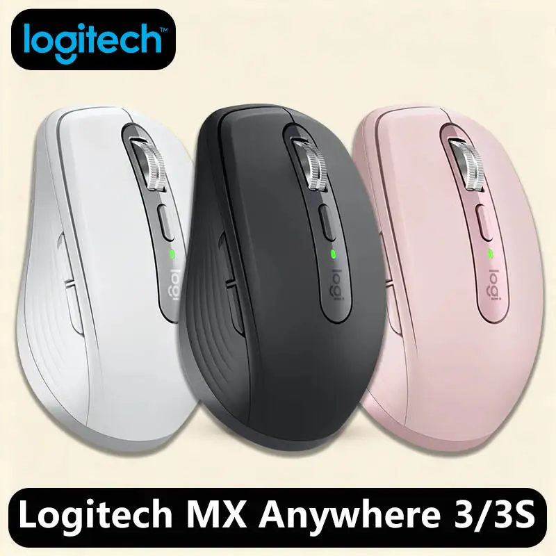 

Logitech Master Series MX Anywhere 3S Bluetooth Беспроводная бесшумная мышь Мягкий звук Офисный женский планшет